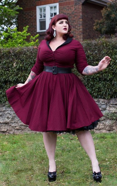 50s Plus Size Fashion, Plus Size Pinup Outfits Ideas, Plus Size Rockabilly Outfits, Plus Size 50s Fashion, Plus Size Pin Up, Curvy Vintage Outfits, Plus Size Retro Fashion, Rockabilly Fashion Plus Size, Vintage Plus Size Fashion