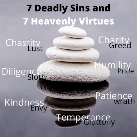 Balancing The 7 Deadly Sins With Seven Heavenly Virtues - Master Mind Content 7 Heavenly Virtues, Seven Heavenly Virtues, Heavenly Virtues, The 7 Deadly Sins, Master Mind, Number Seven, Learning Patience, Elemental Magic, Spirit Science