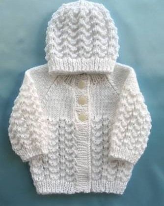 Baby's Aran Hoodie Knitting Project By Christine W 543 Cardigan Til Baby, Baby Knitting Patterns Free Newborn, Free Baby Sweater Knitting Patterns, Baby Knitting Free, Baby Boy Knitting Patterns Free, Boys Knitting Patterns Free, Baby Cardigan Knitting Pattern Free, Baby Cardigan Pattern