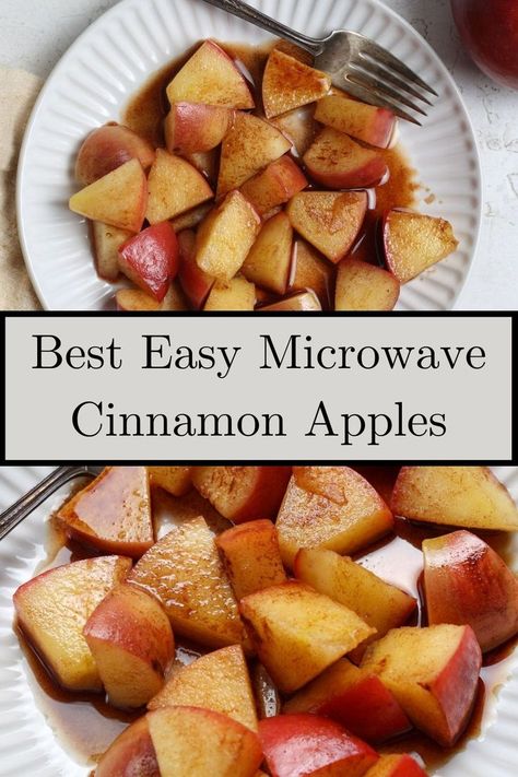 Microwave Cinnamon Apples Apple Recipes No Sugar, Cinnamon Apples Recipe, Quick Healthy Dessert, Microwave Apples, Apple Cinnamon Recipes, Best Apple Recipes, Breakfast Sides Dishes, Apple Recipes Easy, Quick Healthy