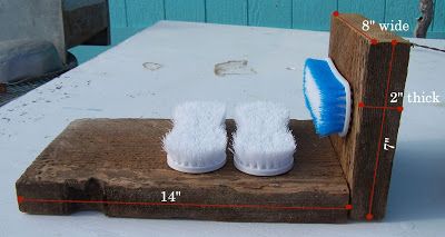 Nevadacrafter: DIY outside boot scraper and shoe brush Boot Scraper, Pen Projects, Mud Laundry Room, Wooden Brush, Basic Shoes, Diy Techniques, Shoe Brushes, Muck Boots, Tree Diy