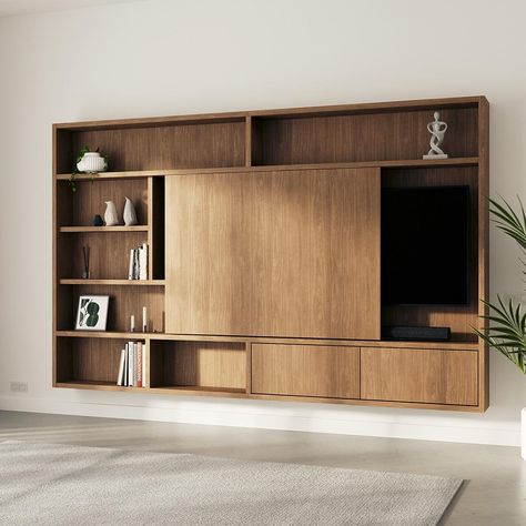 Tv Kastenwanden, Tv Wall, Wood Paneling, Home Deco, Cupboard, Tv, Wood, Wall