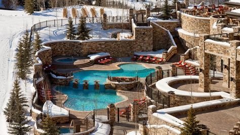 Pool and hot tubs The St. Regis Deer Valley Resort, Park City, Utah St Regis Deer Valley, Qt Hotel, Christmas Skiing, Montage Deer Valley, Ski Utah, Deer Valley Utah, Best Winter Vacations, Deer Valley Resort, Ski Hotel