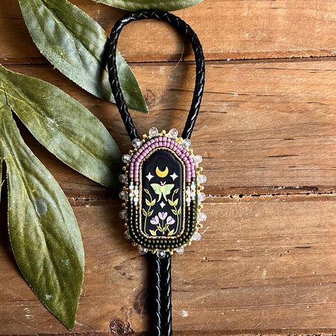 Zoe Rain (@clayandrain) • Instagram photos and videos Native Beadwork, Luna Moth, Bolo Tie, Polymer Clay Crafts, Clay Crafts, Moth, Bead Work, Beading, Polymer Clay