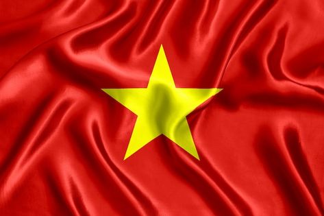 Flag of vietnam silk close-up | Premium Photo #Freepik #photo #national-flag #country-flags #flag #nationality Vietnamese Flag, Myanmar Flag, Vietnam Flag, Netherlands Flag, Canva Keywords, Vietnam History, Chalkboard Lettering, Flag Photo, Flag Country