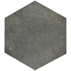 Merola Tile Vintage Hex Marengo 8-5/8 in. x 9-7/8 in. Porcelain Floor and Wall Tile (11.19 sq. ft. / case) FCD10VMX at The Home Depot - Mobile Hexagon Floor Tiles, Beautiful Tile Floor, Hexagon Floor, Matte Tile, Ceramic Subway Tile, Merola Tile, Porcelain Mosaic Tile, Wood Look Tile, Porcelain Floor