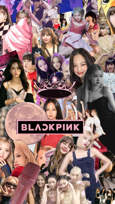 Blackpink Twice, Easy Paper Crafts Diy, Blackpink And Bts, Jennie Lisa, Rosé Blackpink, Blackpink Jennie, Blackpink Jisoo, Pink Wallpaper, Creative Play