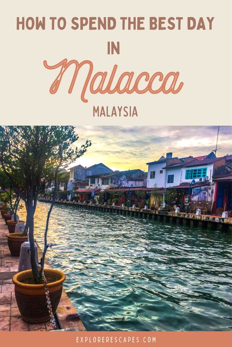 Is it really possible to visit Malacca (Melaka) in Malaysia in just 1 day? Yes it is! In this ultimate travel guide, you'll find amazing travel tips on making the most out of your day trip to Malacca, as well as how to see the top sites in Malacca, all in just a day! #malacca #melaka #malaysia #asiatravel #daytrips Malacca Aesthetic, Melaka Malaysia, Malacca Malaysia, Malaysia Travel Guide, Melaka, Malaysia Travel, Travel Checklist, Asia Destinations, Best Sites