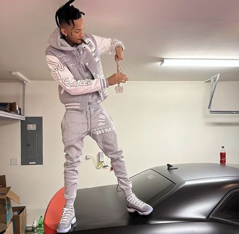 Jordan 4 Cool Grey Outfit, Jordan 11 Outfit Men Style, Jordan 11 Outfit Men, Jordan 3 Outfit, Jordan 4 Cool Grey, Jordan 11 Outfit, Jordan 11 Cool Grey, Drippy Outfit, Rapper Outfits