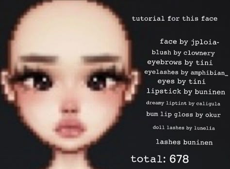 Everskies Face Tutorial, Everskies Tutorial, Everskies Face Ideas, Everskies Face Combo, Everskies Makeup, Roblox Makeup Faces, Ever Skies Outfits Game, Everskies Profile Layout Ideas Codes, Everskies Face