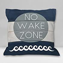 Check this out! Lake Quote, Nautical Nursery Boy, No Wake Zone, Lake Quotes, Bedroom Couch, Soft Throw Pillows, Decorations For Home, Nautical Nursery, Lake House Decor