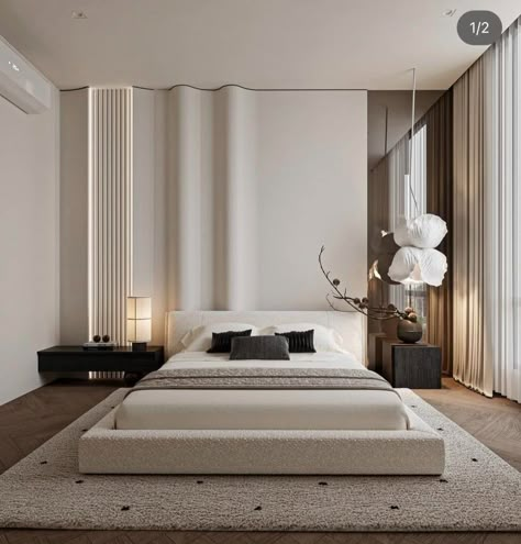 Facebook Bedroom Interior Design Luxury Master Suite, Luxury Bedroom Design Master Suite, Minimal Bedrooms, Master Suite Design, Luxury Master Suite, Indian House Plans, Bedroom Interior Design Luxury, Luxury Bedroom Design, Bedroom Design Ideas