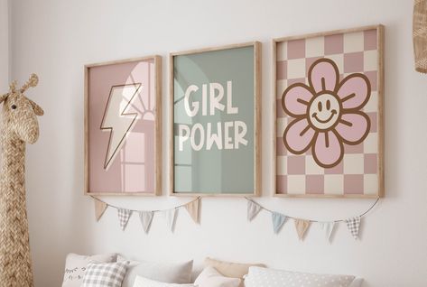 Girls Cabin Bed, Painting Girls Room, Girls Bedroom Art, Playroom Posters, Affirmation Wall Art, Affirmation Wall, Girls Playroom, Teen Girl Room Decor, Teen Girl Room