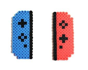 Nintendo Switch Switch Controllers, Perler Bead Mario, Pixel Beads, Switch Nintendo, Perler Art, Pixel Art Templates, Hama Beads Design, Perler Bead Templates, Diy Perler Bead Crafts