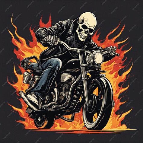 Premium Photo | Skull man with fire bike tshirt design Man In Motorcycle, Bike Tshirt Design, Motorcycle Tshirt Design, Motorcycle Tshirts, Graphic Tshirt Design, Tshirt Design, Premium Photo, Graphic Resources, Tshirt Designs