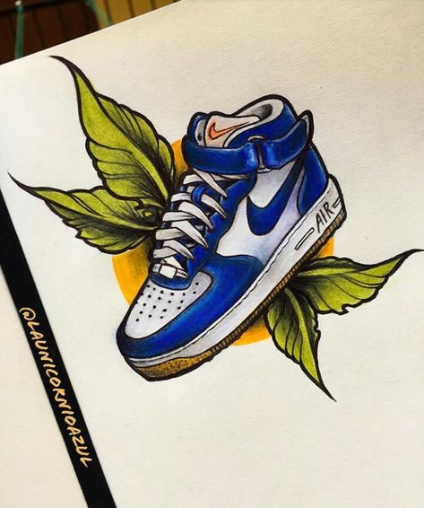 NIKE AIR FORCE 1 MID @launicornioazul on Instagram ➖ neontraditional tattoo Karma Tattoo, Pale Horse, Nike Air Force 1 Mid, Air Force 1 Mid, Sneaker Art, Horse Tattoo, Nike Air Force Ones, Mens Nike Shoes, Flash Art