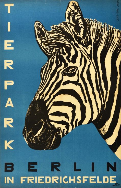 Berlin Zoo Tierpark Zebra 1970s - original vintage advertising poster by Jens-Uwe Jahn for Tierpark Berlin Zoo in Friedrichsfelde Germany listed on AntikBar.co.uk #Tierpark #Zoo #Berlin #Germany #Zebra #Design #VisitTheZooDay Apple Collection, Zebra Canvas, Vintage Advertising Art, Most Famous Artists, Tourism Poster, Vintage Apple, Fine Arts Posters, Artist Canvas, Zebras