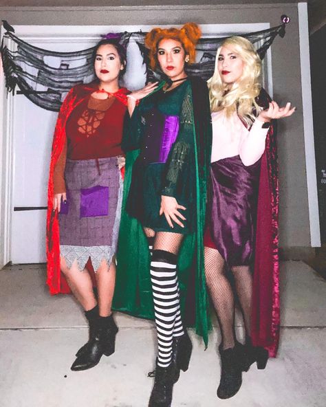 Hocus Pocus Witches Costumes, Hocus Pocus Costumes For Women, Winifred Sanderson Costume Diy, Hocus Pocus Cosplay, Hocus Pocus Dti Outfit, Hocus Pocus Outfits, Hocus Pocus Characters Costumes, Hermanas Sanderson Disfraz, Diy Hocus Pocus Costume