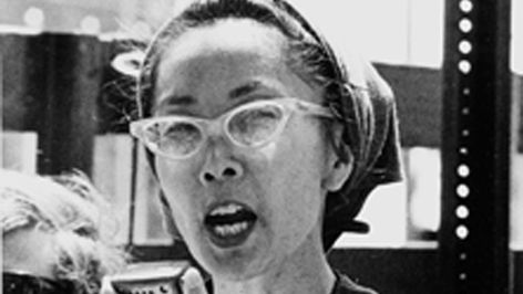 Yuri Kochiyama (河内山 百合子 Kōchiyama Yuriko, May 19, 1921 – June 1, 2014) was an American activist. Influenced by her Japanese American family's internment and her association with Malcolm X, she advocated for many causes, including Black separatism, the anti-war movement, Maoist revolution, reparations for Japanese-American internees, and the rights of people imprisoned by the U.S. government for violent offenses whom she considered to be "political prisoners".  She was a lifelong champion of civil rights causes in the black, Latino, Native American and Asian-American communities.  Listen to this story about her life: https://www.npr.org/sections/codeswitch/2014/06/02/318072652/japanese-american-activist-and-malcolm-x-ally-dies-at-93 Yuri Kochiyama, American Pioneers, Model Minority, Glass Pyramid, Black Heroes, Maya Lin, The Blacker The Berry, Facts Of Life, Bin Laden