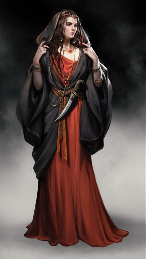 Medieval Witch, Witch Characters, Curse Of Strahd, Dnd Npc, Heroic Fantasy, Dnd Art, Rpg Characters, High Fantasy, Fantasy Rpg