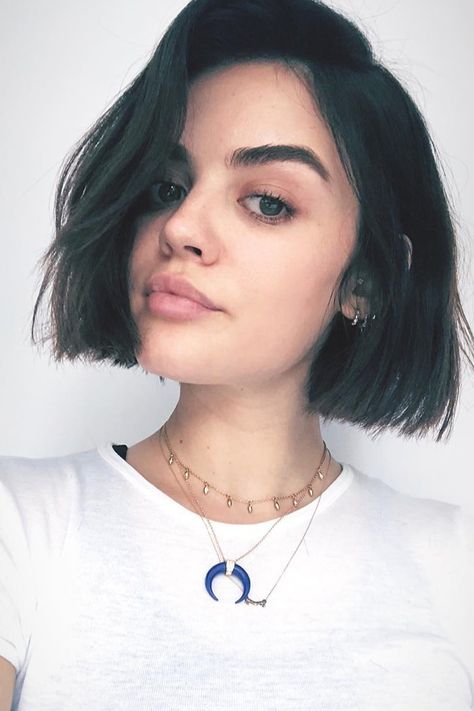 Lucy Hale Short Hair, Super Short Bobs, Latest Haircuts, Short Bob Haircuts, Bob Hair, Trendy Haircuts, Penteado Cabelo Curto, Lucy Hale, Grunge Hair