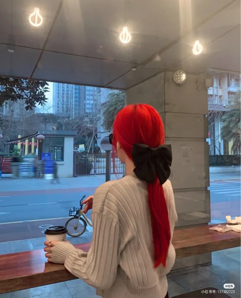 Bright Red Hair Aesthetic, Red Hair Girl Aesthetic, Red Hair Icon, Hair Color Ideas Trendy, Red Hair Aesthetic, Red Hair Outfits, Pretty Red Hair, Red Hair Girl, Mode Ulzzang