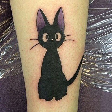 Jiji Tattoo, Ghibli Tattoos, Cool Tattoos For Girls, Kitten Tattoo, Studio Ghibli Tattoo, Tattoo Pics, Tatuagem Masculina Pequena, Disney Sleeve, Tattoo Apprenticeship