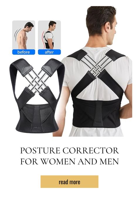 Wearing posture correctors for men and women is as simple wearing clothes. Whether you are at home, in the office, or traveling, can easily use our correctors. They simple, comfortable, ensure breathability. You adjust size of back bracket according to your body shape, may feel uncomfortable a short period time because bad posture. After using them few times, will get used them, We suggest that wear it 10-20 minutes on first add 10 support every day 【Perfect Gift Idea】 Craft a Gift for Your Loved Ones Who Are Experiencing Discomfort, a Gift That Aids in Correcting Their Posture. Sitting Up Straight Is Incredibly Beneficial, Promoting Relaxation and Improved Posture Sitting, Shoulder Posture, Posture Corrector For Men, Idea Craft, Posture Corrector For Women, Posture Brace, Bad Posture, Posture Corrector, Posture Correction