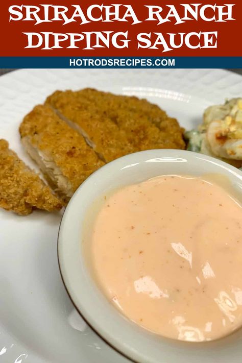 Sriracha Ranch Dipping Sauce Sriracha Ranch Sauce, Sriracha Ranch, Appetizers Sliders, Flavored Cream Cheese, Siracha Sauce, Gourmet Mac And Cheese, Chili Instant Pot, Recipes For Bbq, Flavored Cream Cheeses