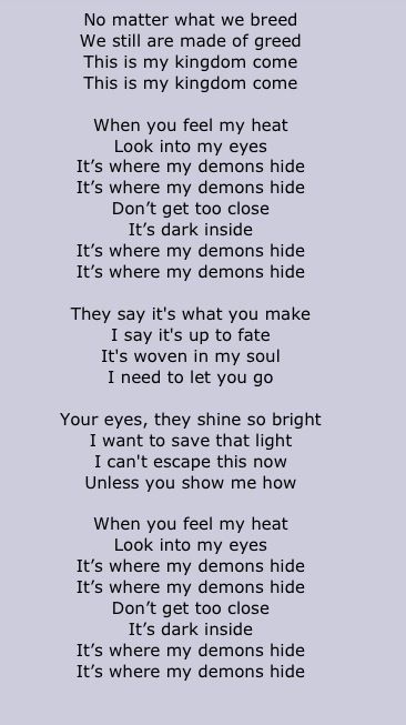 Imagine Dragons  Demons Part 2  *Speaks to me on a personal level* My Wish Rascal Flatts, Imagine Dragons Demons, Demon Lyrics, Rascal Flatts Lyrics, Song Memes, Inspirational Lyrics, Love Lyrics, Great Song Lyrics, Rascal Flatts