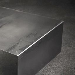 The steel that makes up the Raw Steel Square Coffee Table is untreated natural black steel. It looks exactly as it does when it comes out of the mill. Note: All Raw Steel Table, Contemporary Coffee Tables, Round Coffee Tables, Tables For Living Room, Center Tables, Steel Bench, Steel Coffee Table, Arch Interior, Square Coffee Table