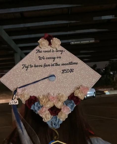 Coldplay Graduation Cap, Lana Del Rey Graduation Quotes, Lana Del Ray Graduation Cap, Grad Cap Lana Del Rey, Grad Cap Ideas Lana Del Rey, Lana Graduation Cap, Graduation Cap Designs Lana Del Rey, Lana Del Rey Graduation, Vampire Diaries Graduation Cap