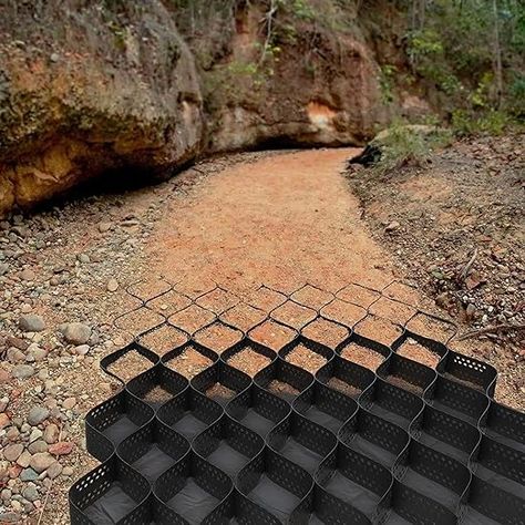 Amazon.com : 2 inch Geocell Ground Grid, HDPE Geo grid Ground Gravel Grid, Geogrid Driveway, Permeable Paver System Ground Stabilization Grid Geocell Permeable Pavers for Landscaping Parking Lots ( Color : W X L , : Patio, Lawn & Garden Geogrid Driveway, Driveway Permeable, Gravel Grid, Ground Grid, Permeable Pavers, Open Spaces, Amazon Home, Lawn Care, Driveway