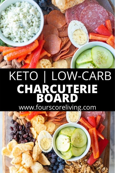 Keto charcuterie boards are not only fun to make, they are the perfect keto appetizer or keto party snack. Learn to make a simple, yet stunning keto charcuterie board in less than 15 minutes. Low Carb Charcuterie Lunch, Keto Food Board, Keto Snacks Party, Charcuterie Keto Board, Keto Grazing Board, Keto Friendly Charcuterie Board, Keto Board Platter, Keto Catering Ideas, Keto Snack Tray Ideas