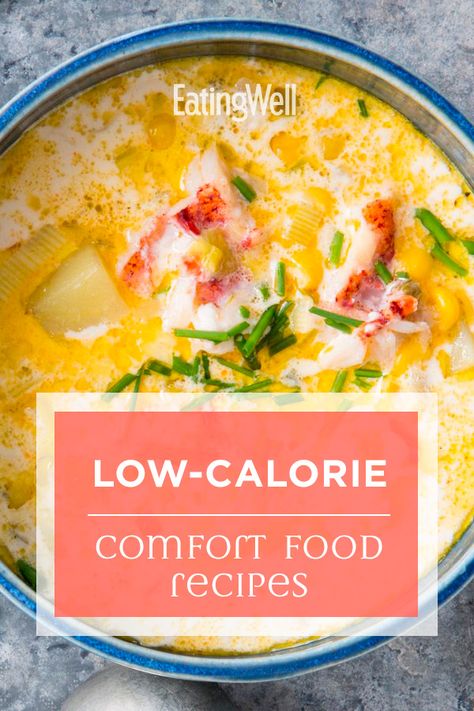 Healthier Comfort Food Recipes, Low Cholesterol Recipes For Picky Eaters, Fall Recipes Low Calorie, Low Calorie Sunday Dinner Ideas, Lightened Up Recipes, Low Calorie Fall Dinners, Low Calorie Comfort Food Dinners, Healthy American Recipes, Low Calorie Comfort Food Recipes