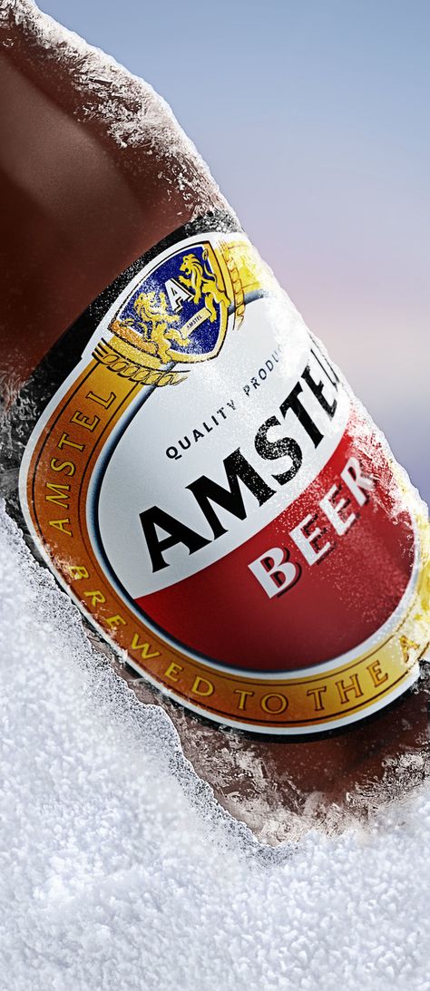 Beers Beverage Advertisement, Amstel Beer, Beer Burger, Beer Commercials, Beer Ad, Beer Poster, Fermented Drink, Summer Cookies, Alcohol Bottles