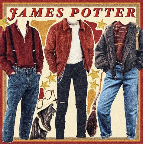 @ lilacparis on ig Hogwarts Outfits Gryffindor, Hufflepuff Lookbook, Marauders Outfits, James Potter Aesthetic, Gryffindor Outfit, Ben Barnes Sirius, Universal Studios Outfit, Parker Outfit, Hogwarts Outfits