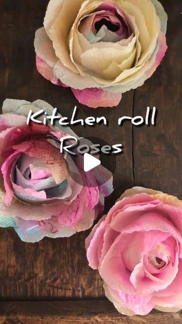 🌿 Nicky🌻| eco crafts for my littlies and me! on Instagram: "🌹Kitchen roll roses 🌹 
✨Save for a rainy day holiday project!

Here in the UK we are getting so much rain right now! Rather than letting it dampen your spirits, why not put a positive spin on the wet weather with this kid friendly project harnessing the power of the water to transform scribbles into masterpieces!

I've been inspired once again by @sibster who made some gorgeous coffee filter roses using food colouring. I don't have coffee filters and I only have gel food colouring...so we used what we had, and ours are kitchen roll (2-ply, so 2 layers each time!) stained with felt tips. The painterly effect is all down to the blending of the colours when wet. We found it's worth using more intense colours for this as the pale Paper Towel Roses, Crafts With Coffee Filters, Coffee Filter Flowers Diy, Coffee Filter Roses, Coffee Filter Art, Rose Diy, Rolled Paper Flowers, Eco Crafts, Tissue Paper Crafts