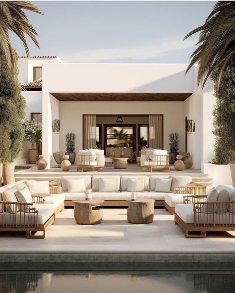 Escape to paradise with this stunning outdoor seating area, inspired by the beauty of the Mediterranean. The luxurious sofas, plush cushions, and natural materials create a serene and inviting atmosphere. Let InFurnitures’s expert team help you recreate this dream space in your own home. Contact us to customize your perfect outdoor living area. 𝐰𝐰𝐰.𝐢𝐧𝐟𝐮𝐫𝐧𝐢𝐭𝐮𝐫𝐞𝐬.𝐜𝐨𝐦 #infurnitures #furniture #wabisabi #mediterranean #furniturebali #sofa #homedecor #homedesign #interiordesign #interior #furni... Unique Kitchen Design, Casa Country, Outdoor Lounge Set, Modern Beach House, Mediterranean Homes, Dream House Exterior, Lounge Set, The Album, Outdoor Lounge