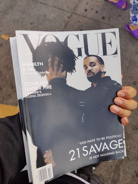 Drake And 21 Savage, 111 Aesthetic, Cool Girl Aesthetic, It Girl Aesthetic, Savage Girl, Vinyl Aesthetic, Aesthetic Cool, Magazine Collage, 21 Savage