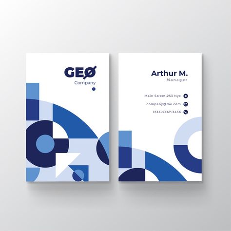 Blue Branding, Christian Graphic Design, Architecture Portfolio Design, Blue Business Card, Name Card Design, Id Card Template, Visiting Card Design, Business Card Design Creative, Company Brochure