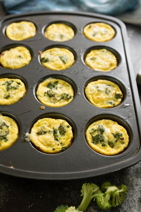 4 Ingredient Broccoli Egg Muffins Egg Broccoli Cheese Muffins, Egg Bites Silicone Mold Oven, Egg Cups Breakfast Healthy, Broccoli Egg Bites, Egg Bites Muffin Tins, Broccoli Egg Muffins, Broccoli Cheddar Egg Muffins, Muffin Pan Eggs, Egg Broccoli