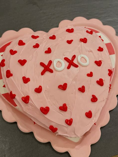 xoxo Heart Cake, Valentine's Day Recipes, Valentines Diy, Valentines, Cake, Valentine's Day