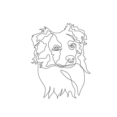 You will love the different selections available at One Line Canines! Showcasing the beautiful Australian Shepherd, there are a variety of options! Mugs, wall art, shirts, sweatshirts and more! So go ahead and treat yourself or someone you love! Dog Tattoo Ideas Australian Shepherd, Australian Shepherd Line Art, Australian Shepherd Tattoo Outline, Australian Shepherd Outline, Australian Shepherd Tattoo, One Line Animals, Line Art Svg, Pug Tattoo, Dog Outline