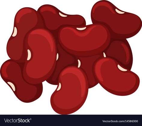 Pile of red beans Royalty Free Vector Image - VectorStock Bean Illustration, Beans Illustration, Bean Character, Beans Image, Nutrition Classes, Diy Classroom, Diy Paper Crafts Decoration, Kindergarten Math Worksheets, Classroom Crafts