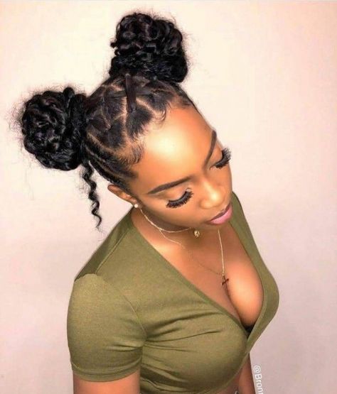 Space Buns, Natural Hair Styles Easy, Penteado Cabelo Curto, Natural Hair Tips, American Woman, Baddie Hairstyles, Smooth Hair, Afro Hairstyles, Protective Styles