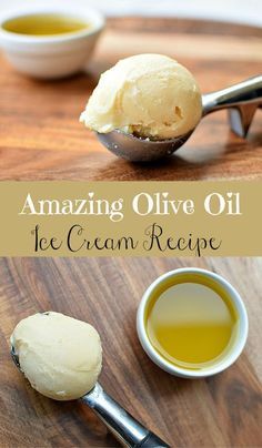 Olive Oil Ice Cream, Ice Cream Plating, Dessert Design, Italian Ice Cream, Olive Oil Recipes, Homemade Ice Cream Recipes, Keto Ice Cream, Sorbet Recipes, Winter Desserts