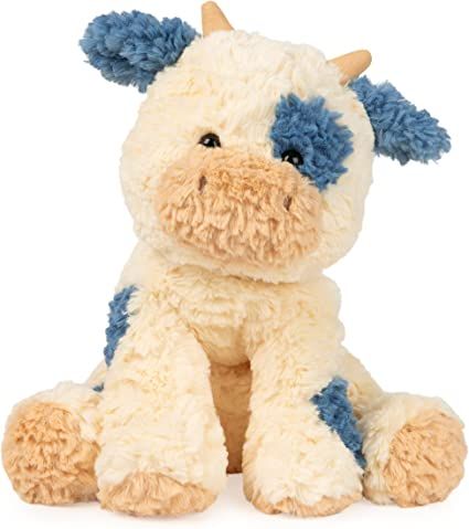 Stuffed Cow, Cow Stuffed Animal, Bug Toys, Blue Cow, Teddy Bear Stuffed Animal, Kids Gift Guide, Easter Basket Stuffer, Plush Dolls, Soft Toy