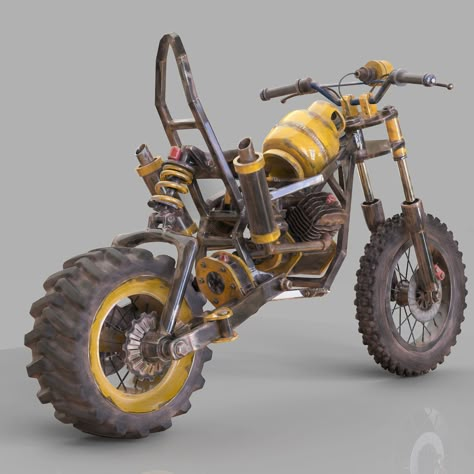 ArtStation - Muscle all terrain bike!, Ruben Torres Alonso Mini Bikes, Custom Mini Bike, All Terrain Bike, Moto Scrambler, Мотоциклы Cafe Racers, Chopper Bike, Concept Motorcycles, Rat Bike, Sepeda Motor