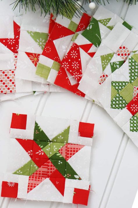 Sewcialites 2 Quilt Block 8 - A Quilting Life A Quilting Life, Christmas Quilt Blocks, Christmas Tree Pillow, Pillow Tutorial, Star Quilt Blocks, Quilt Block Tutorial, Star Blocks, Quilt Block Pattern, Block Of The Month